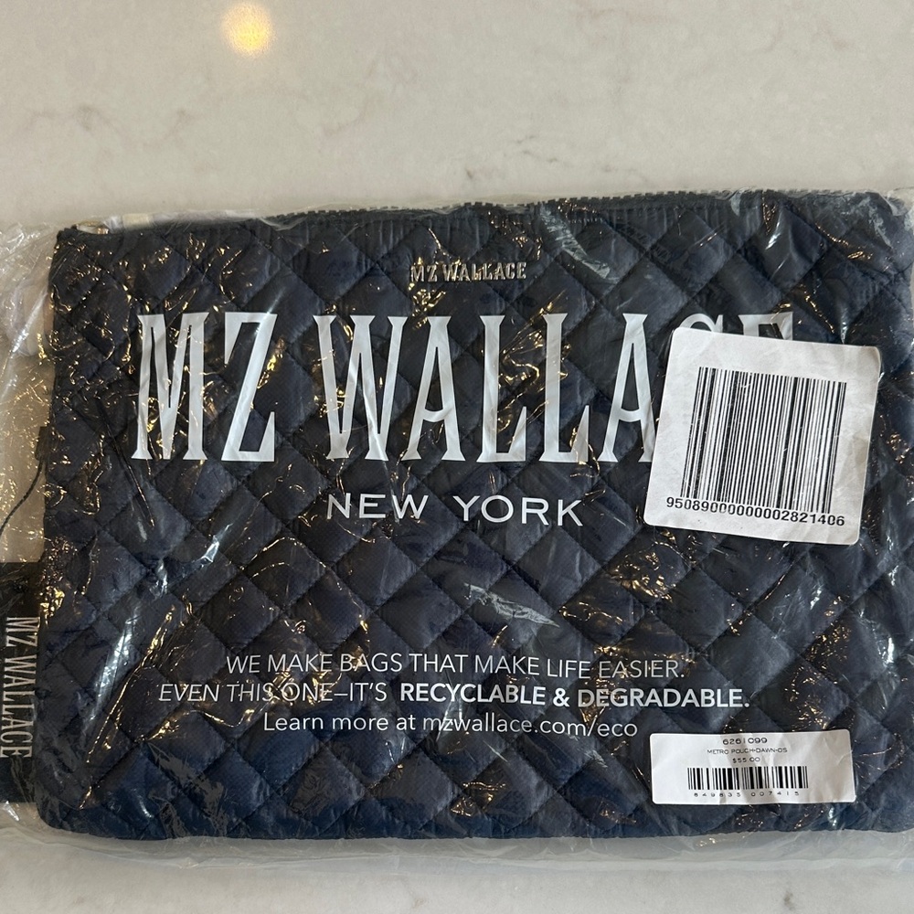 MZ Wallace black Quilted Pouch